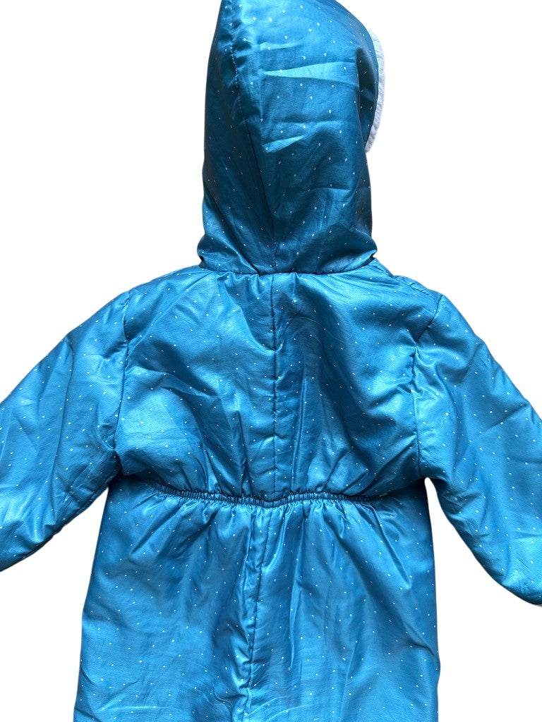 Combi pilote skieurs flocons bleue - 6 mois