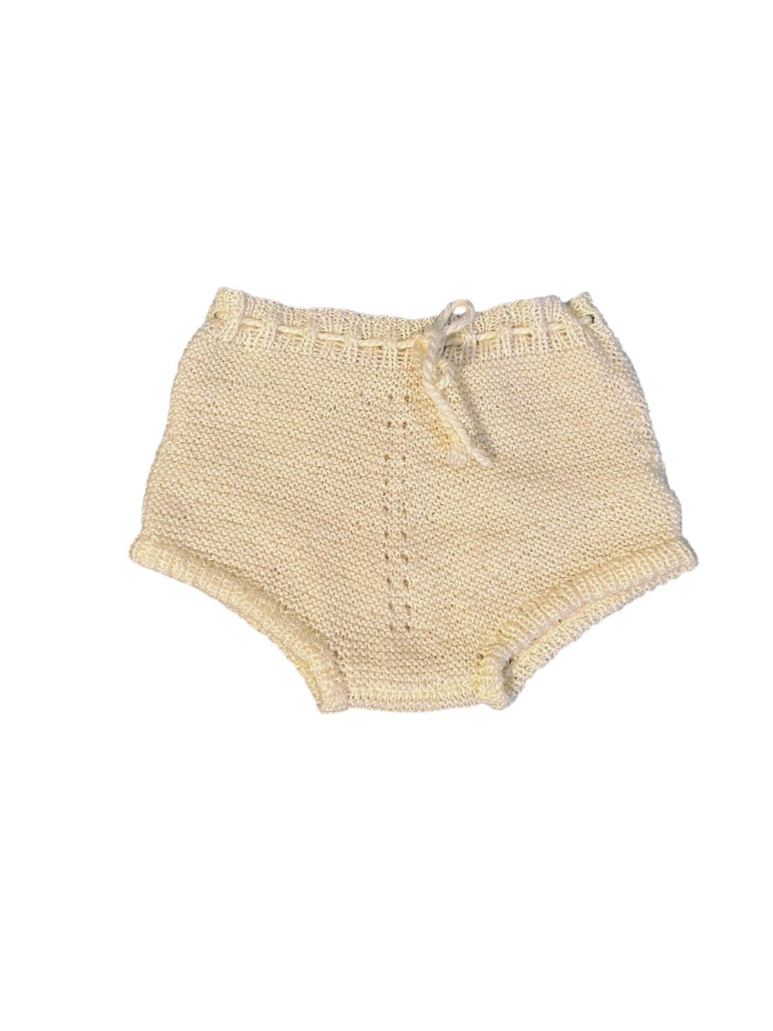 Culotte tricot jaune - 3/6 mois