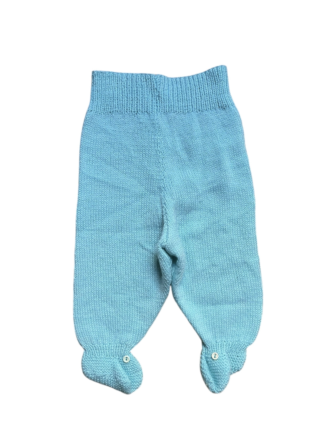 Pantalon tricot bleu - 3 mois