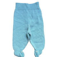 Pantalon tricot bleu - 3 mois