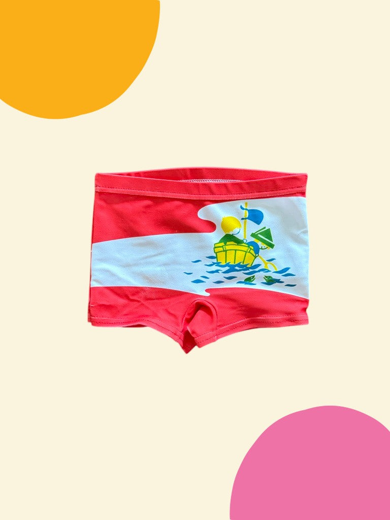 Boxer de bain pêche poisson rouge - 24 mois
