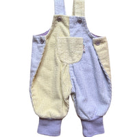 Salopette velours côtelé pastel - 3 mois