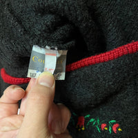 Gilet avec laine bouillie noir - 6 ans