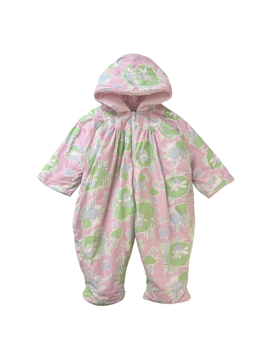 Combi pilote bébé fleuri - 12 mois