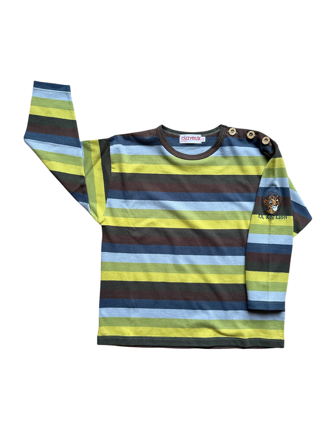 T-shirt rayé brodé Le Roi Lion - 6 ans