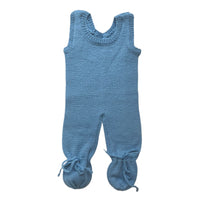 Combinaison tricot bleue - 3 mois