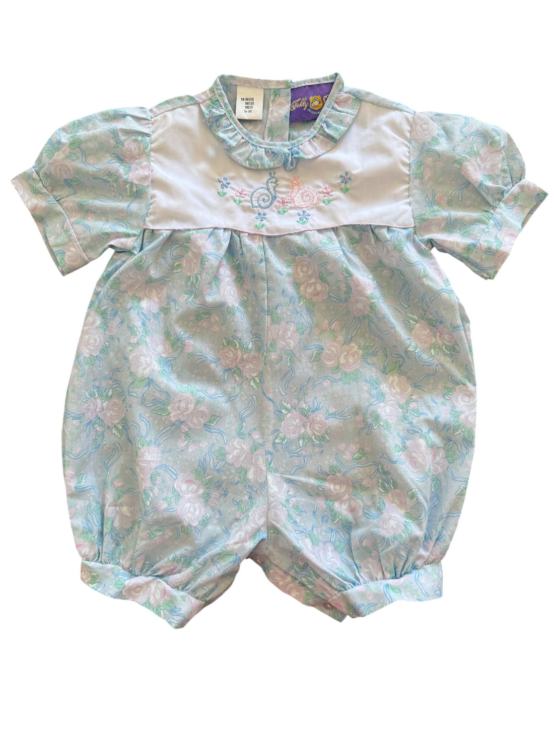 Combinaison pastel escargots - 18 mois