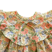 Robe fleurie volant et noeud - 12 mois