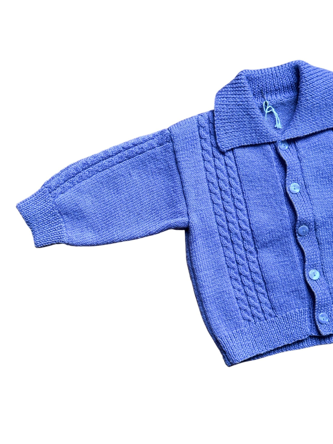 Gilet torsadé lila - 3 ans