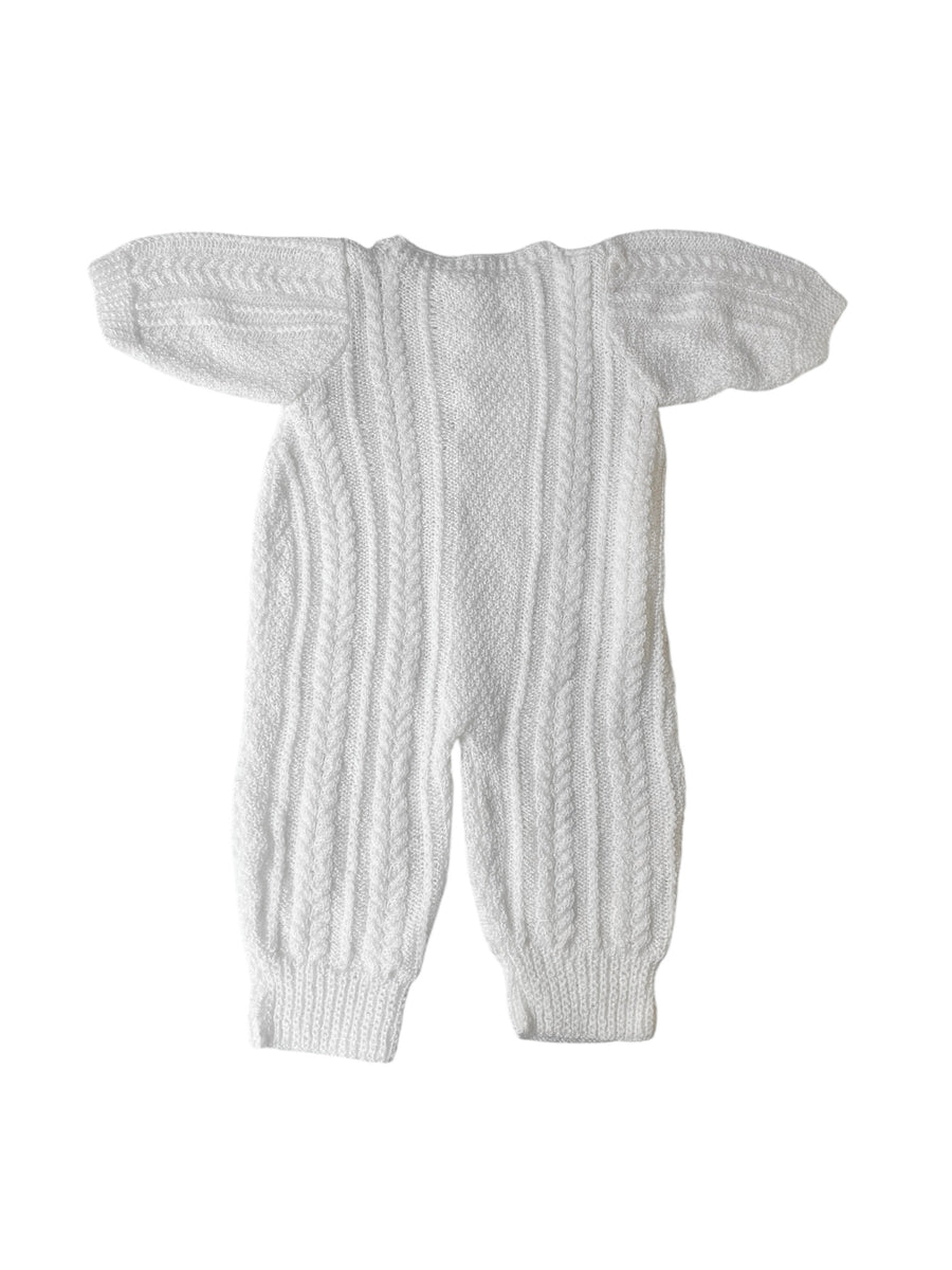 Combinaison tricot torsadée - 6 mois