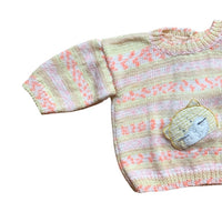 Pull chat orangé - 3 mois