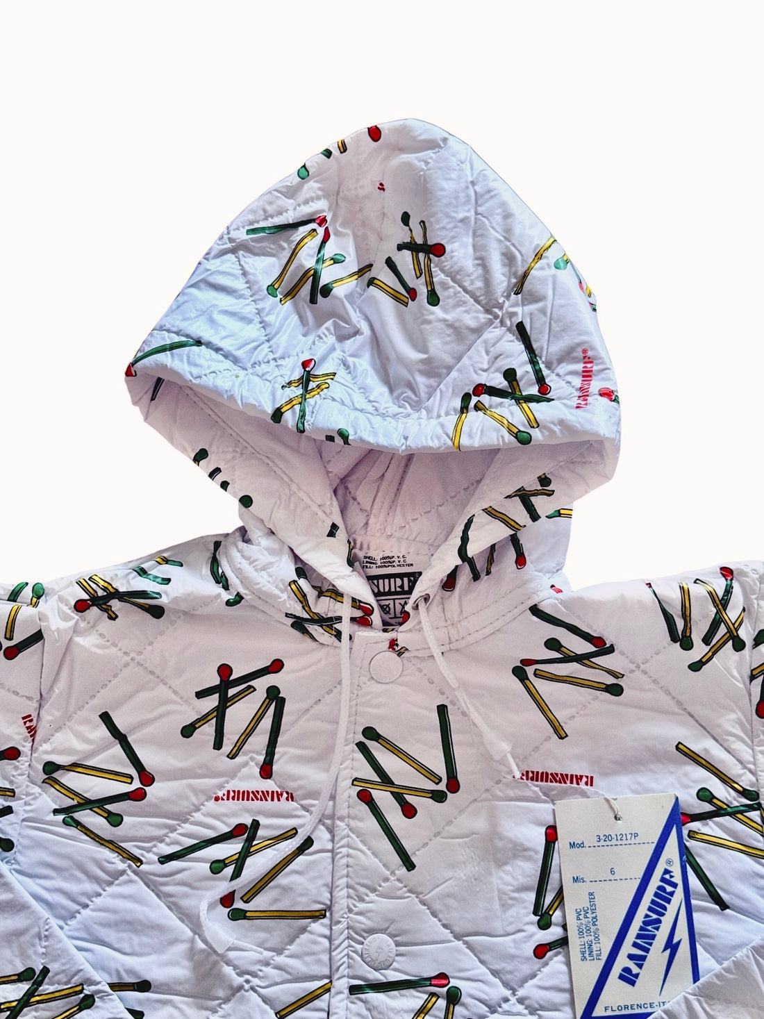 Coupe vent allumettes blanc - 6 ans