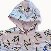 Coupe vent allumettes blanc - 6 ans