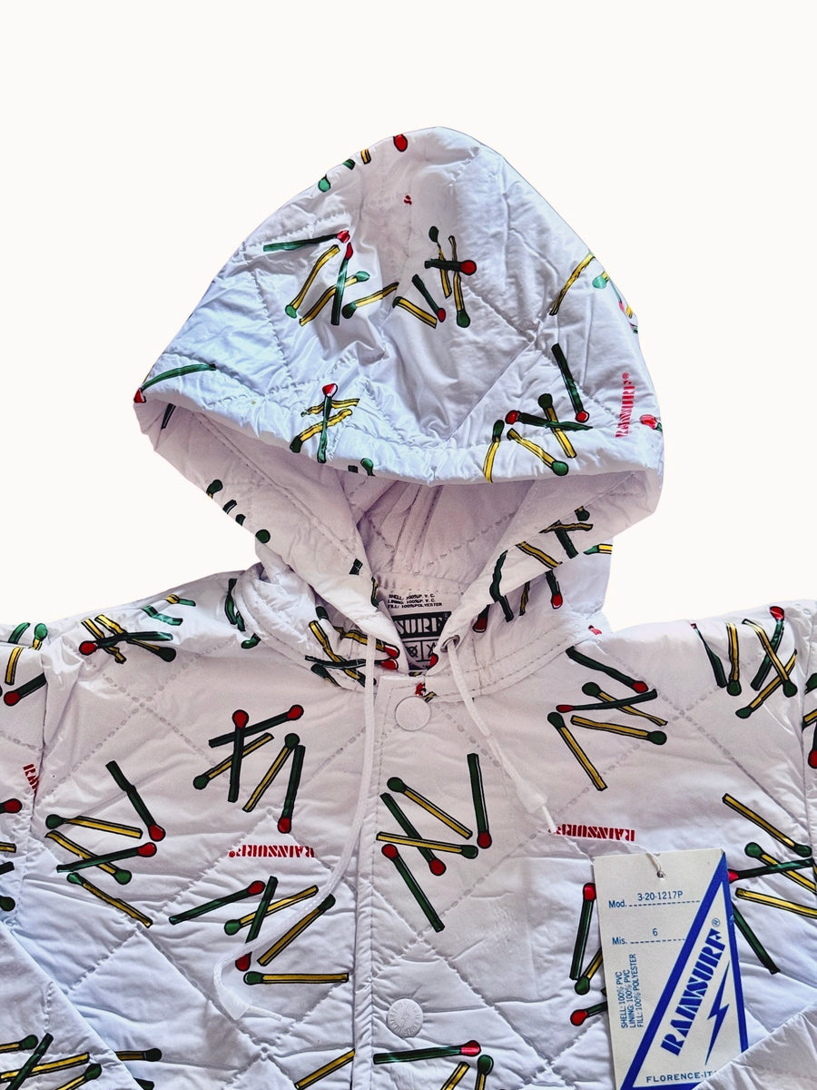 Coupe vent allumettes blanc - 6 ans