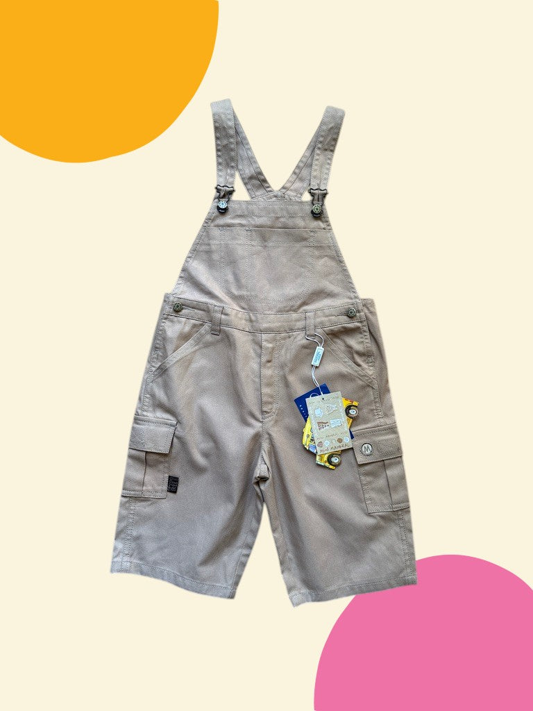 Salopette short marron - 7 ans