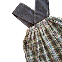 Robe tablier laineuse grise - 8 ans