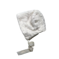 Bonnet fausse fourrure blanc - 6/12 mois