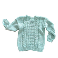 Pull torsadé bleu ciel chiné - 5 ans