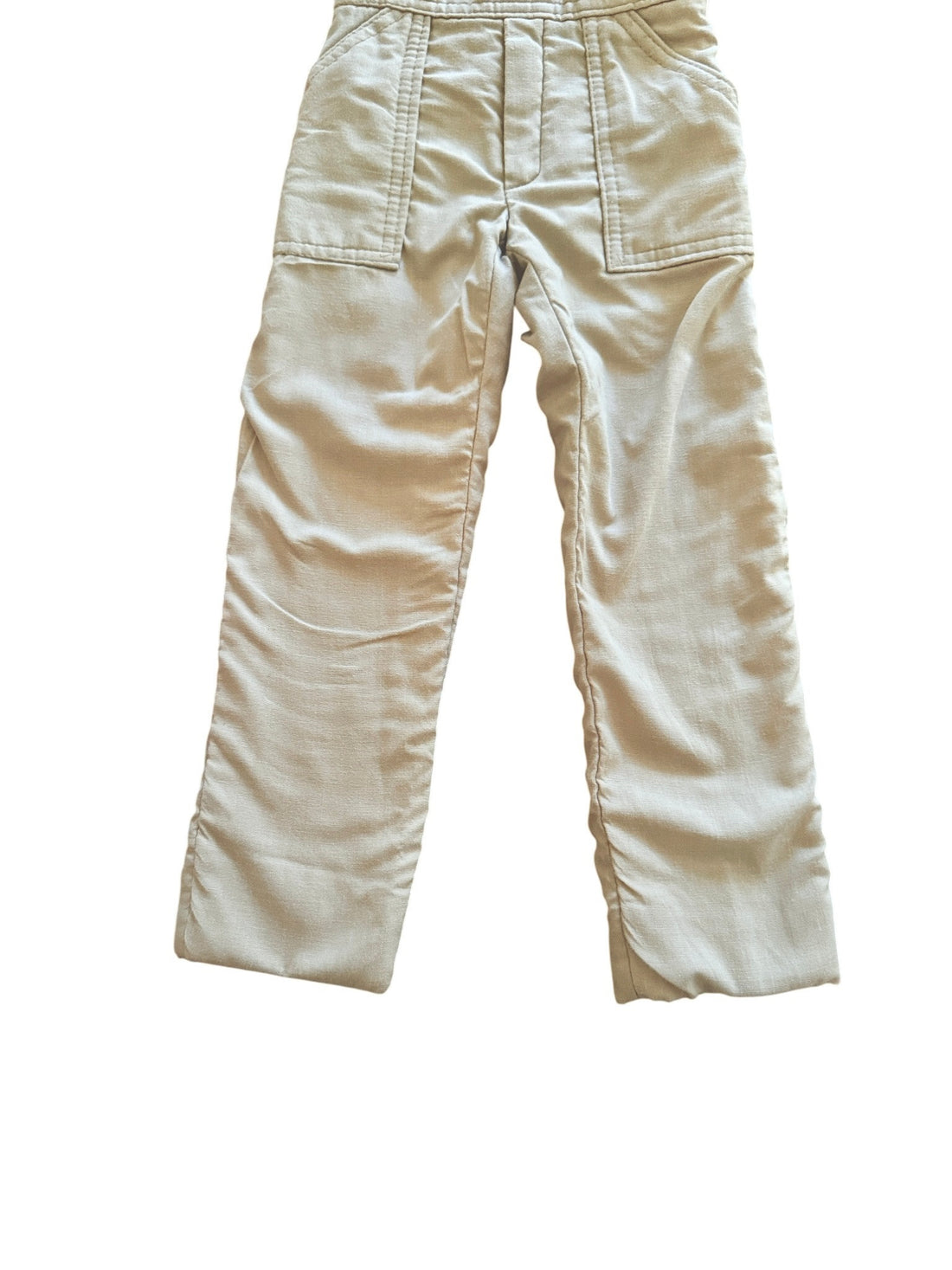 Salopette toile doublée beige - 3 ans