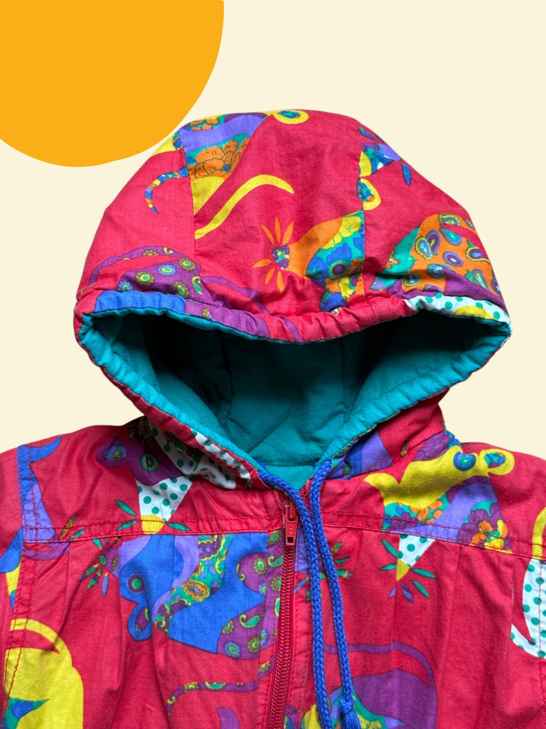 Blouson imprimé rouge - 18/24 mois