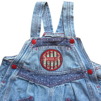 Salopette denim pois - 24 mois