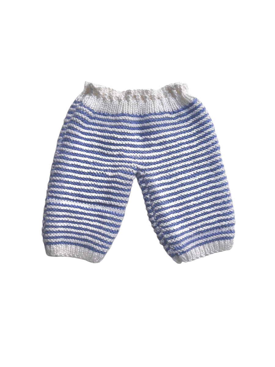 Pantalon tricot marinière - 0/1 mois