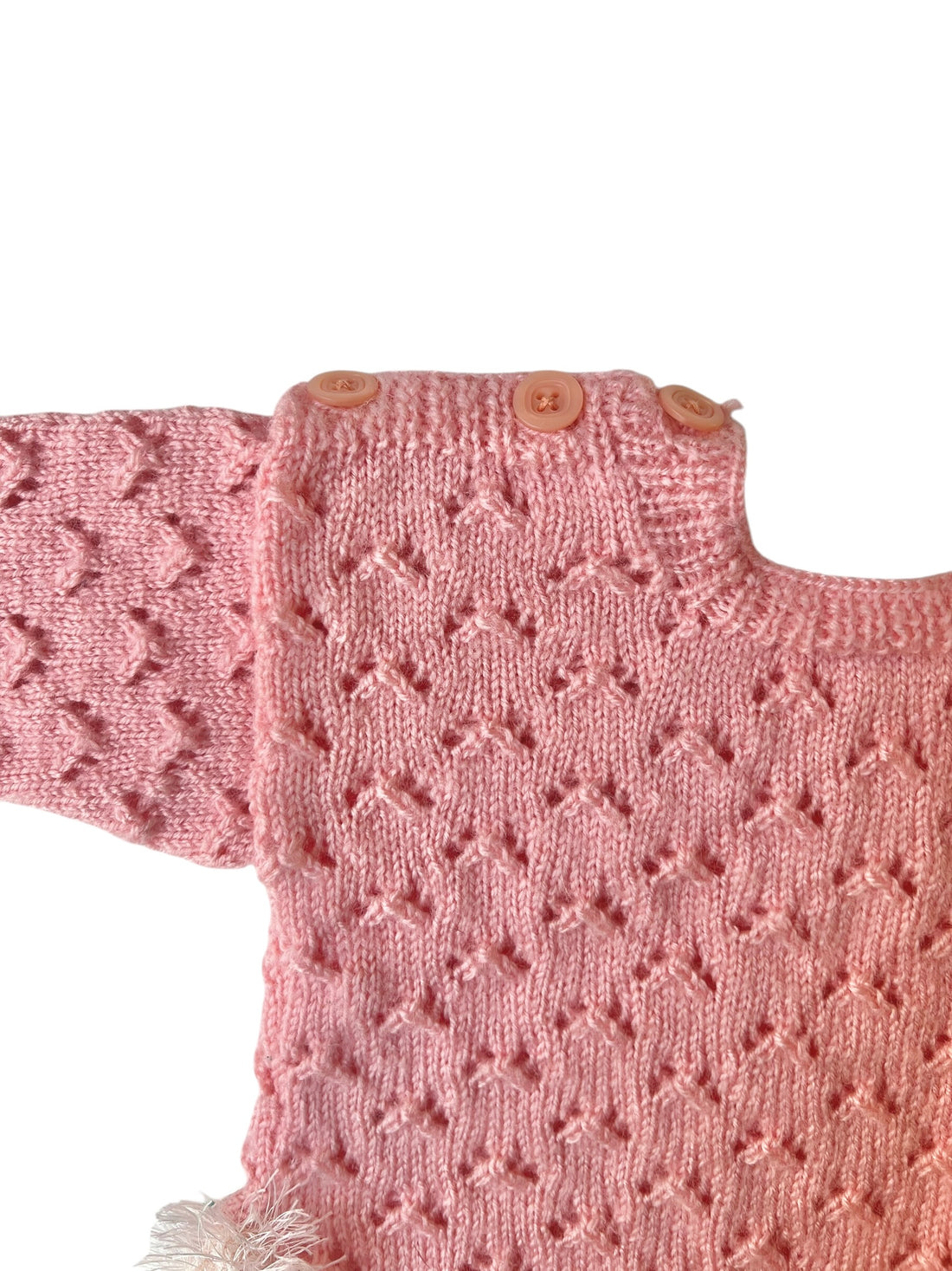 Pull fantaisie rose - 6 mois