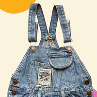 Salopette jean patch - 8 ans