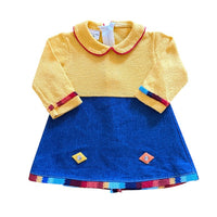 Robe bi-matière 70s - 12 mois