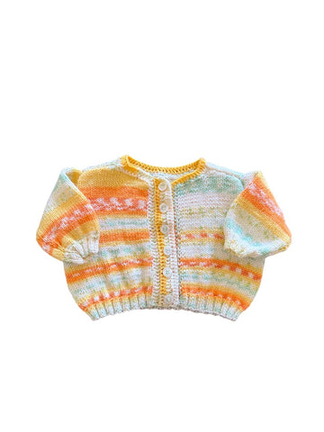 Gilet oversize orange - 3 mois