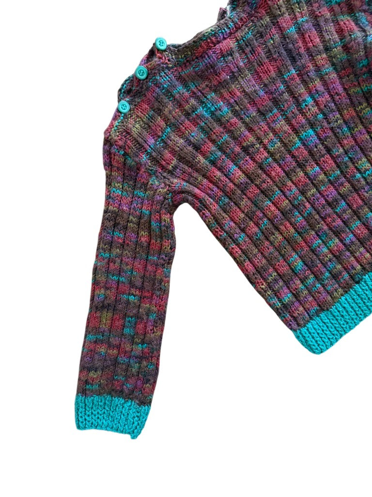 Pull multico près du corps - 6 ans