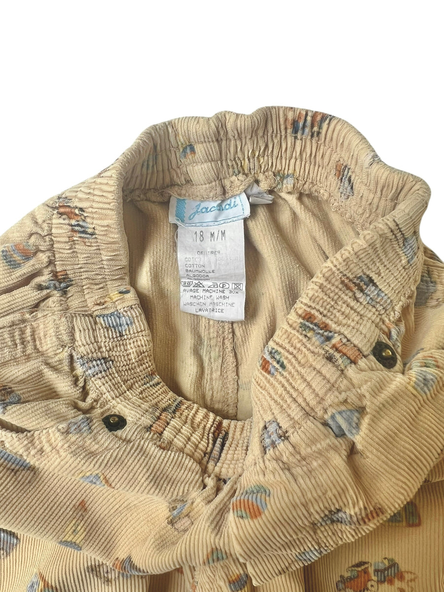 Pantalon velours nounours - 18/24 mois