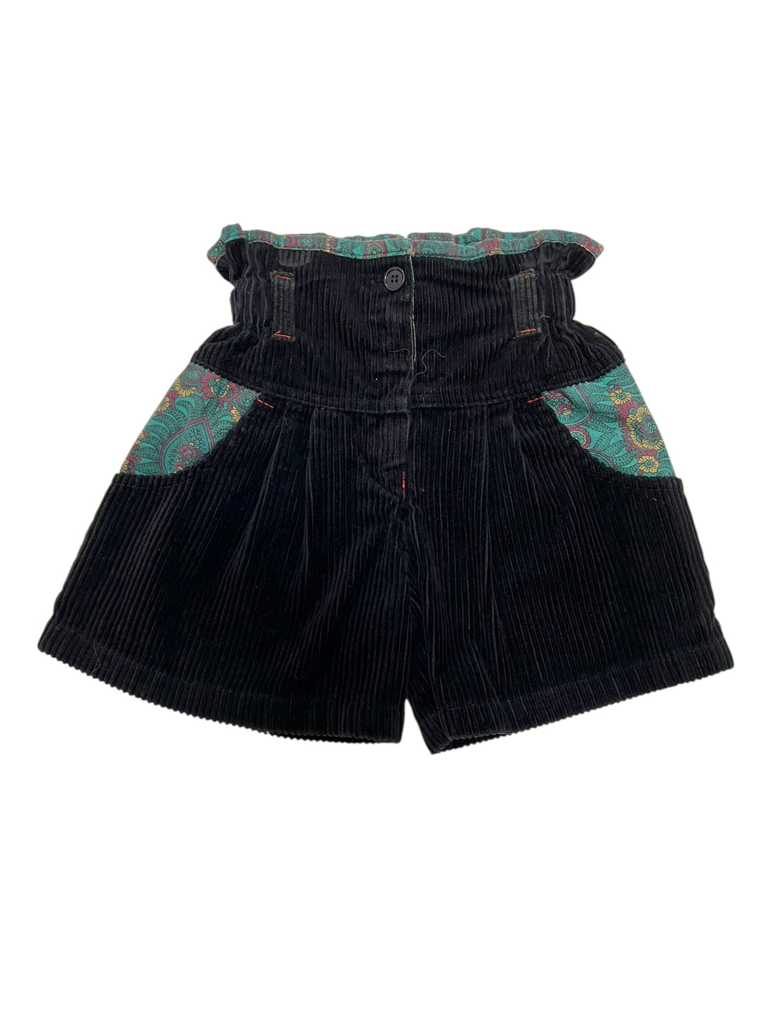 Short velours côtelé noir - 24 mois