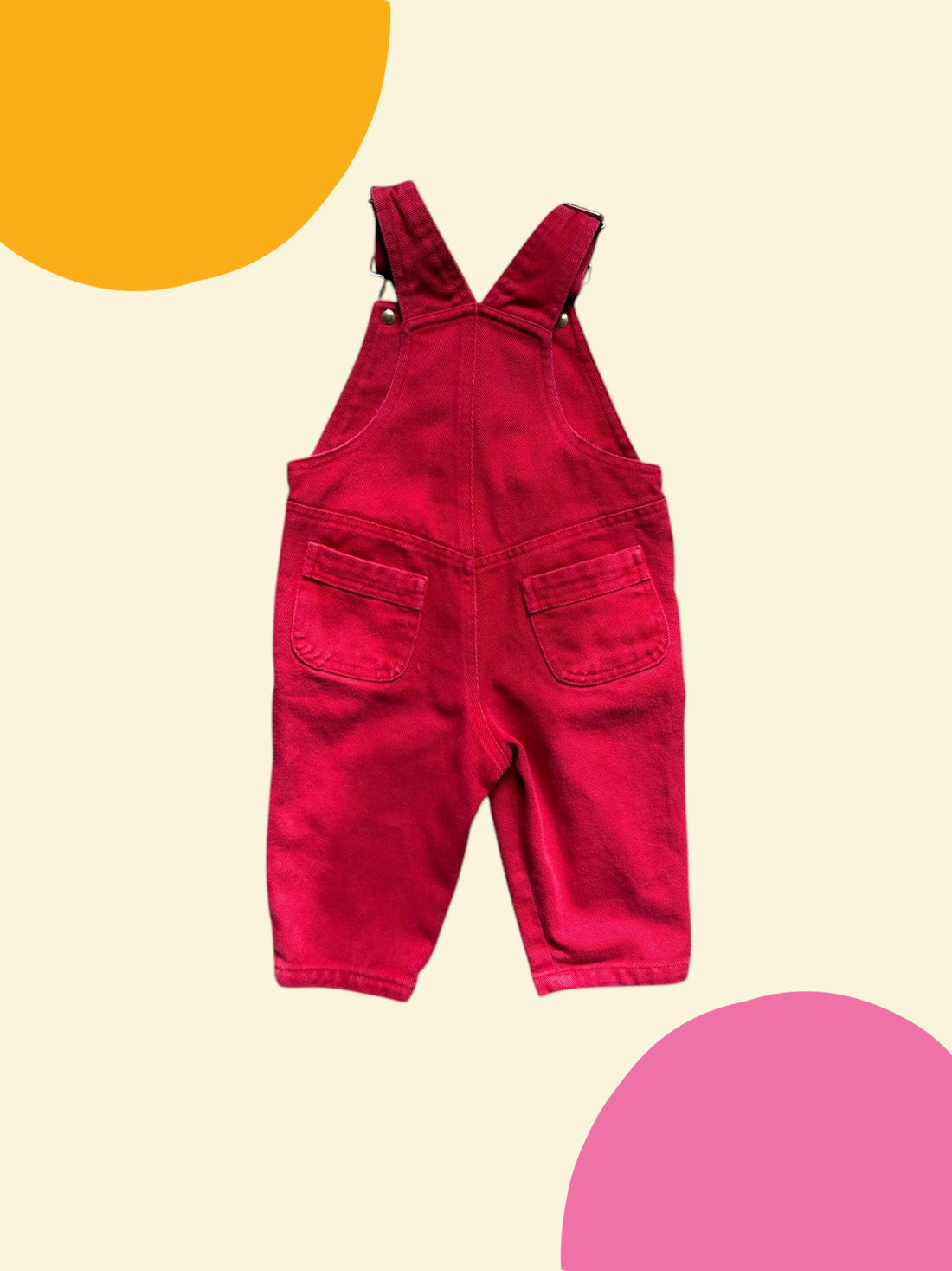 Salopette rouge années 90 - 12 mois