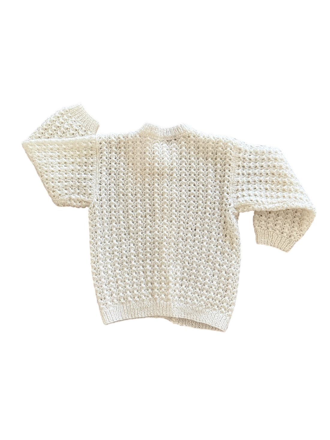 Gilet ajouré écru - 3 ans