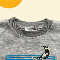 Sweat ski gris- 6 ans