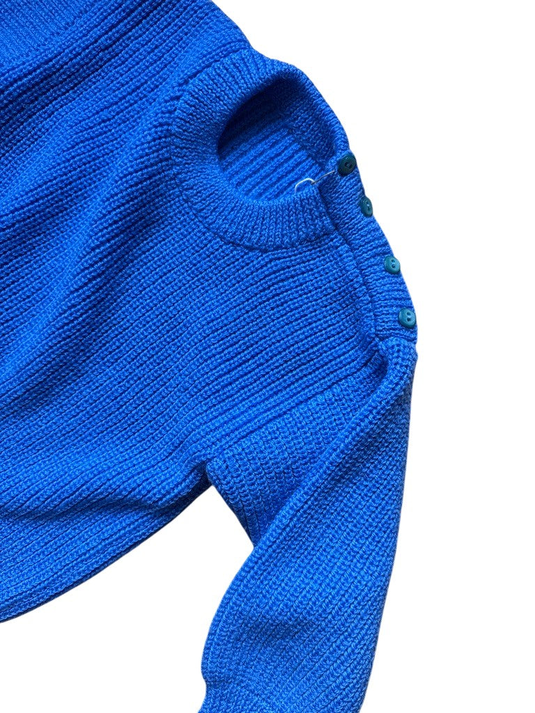 Pull point de jersey bleu - 5 ans