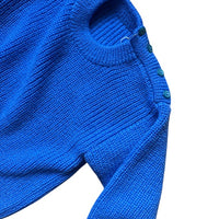 Pull point de jersey bleu - 5 ans