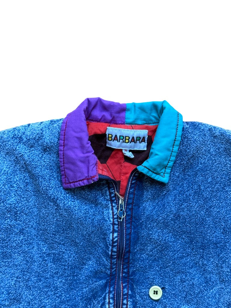 Combinaison jean bleached doublée - 24 mois