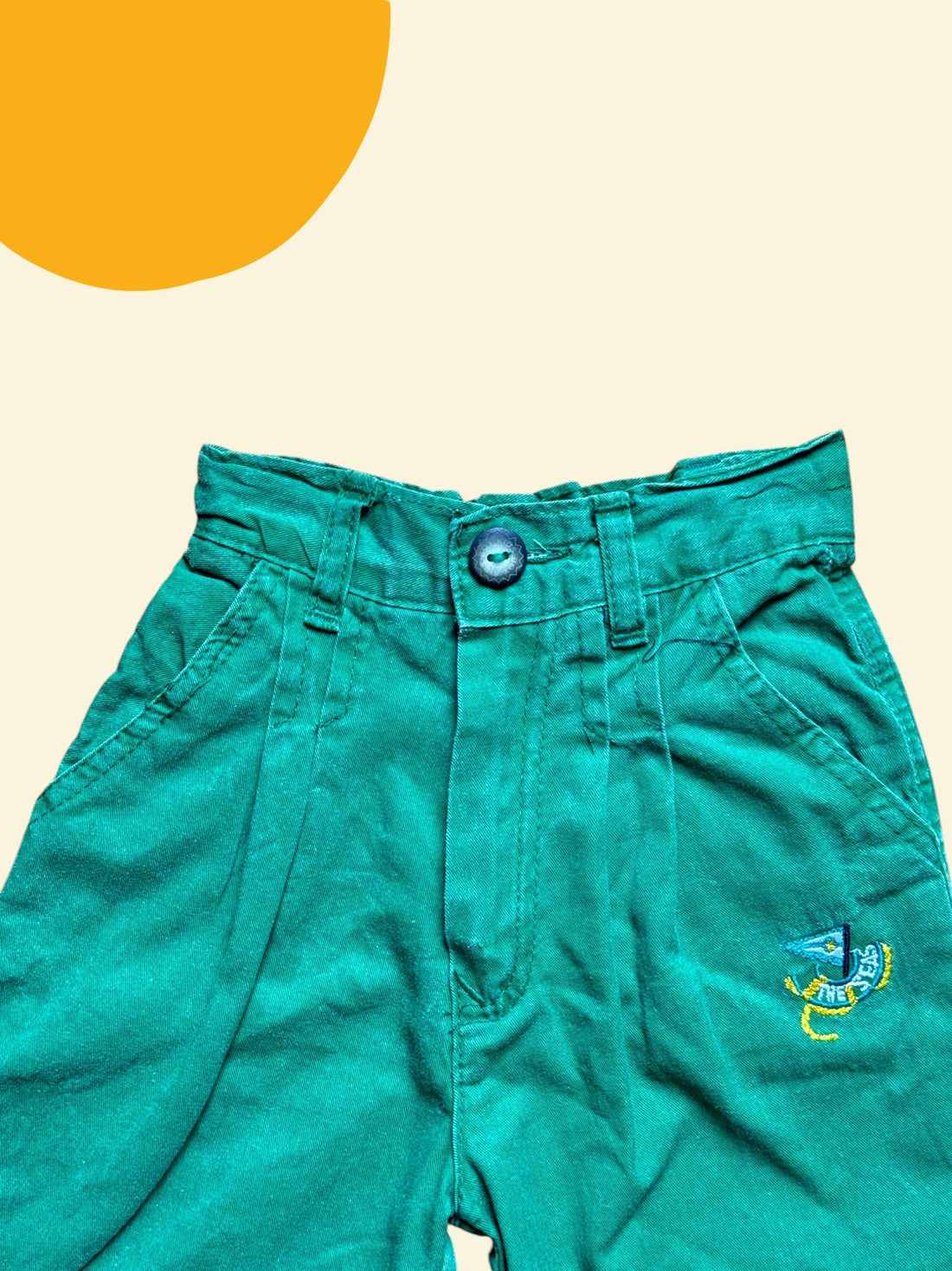 Short coton vert - 3 ans