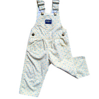 Salopette denim jaune fleurie - 24 mois