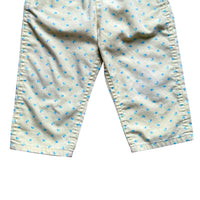 Salopette denim jaune fleurie - 24 mois