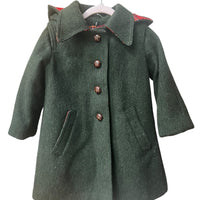 Manteau lainage vert - 3 ans