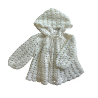 Gilet cape tricot écru - 24 mois