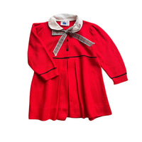 Robe en maille rouge - 3 ans