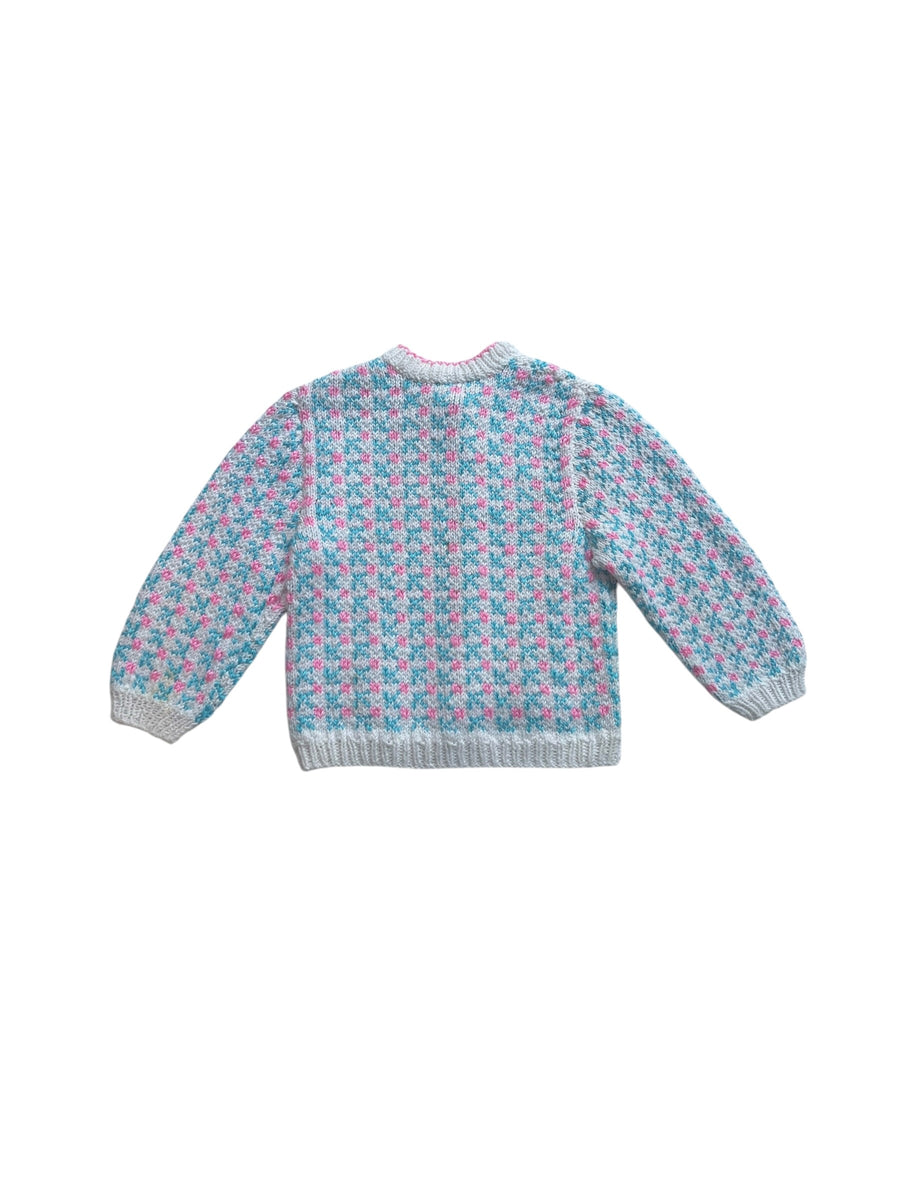 Gilet rose et bleu - 24 mois