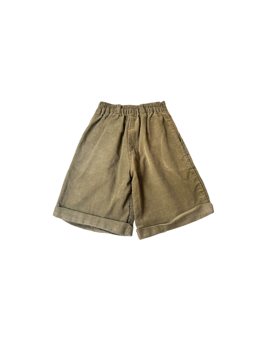 Short velours côtelé kaki - 8 ans