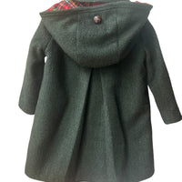 Manteau lainage vert - 3 ans