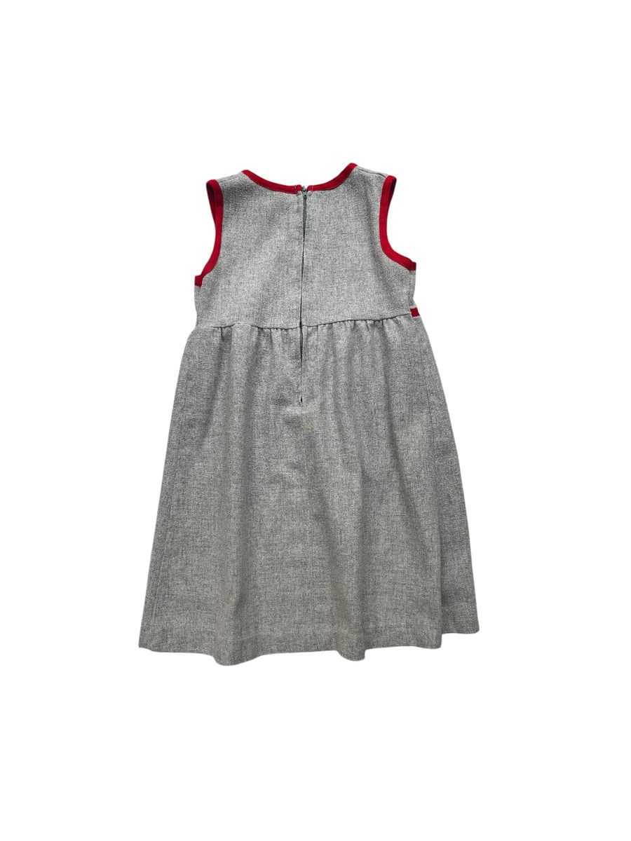 Robe laineuse gris - 4 ans