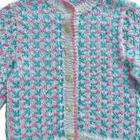 Gilet rose et bleu - 24 mois